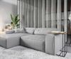 Delife 'Sirpio XL' Ecksofa mit variabler Recamiere, 270x170 cm, Grau, Mikrofaser, ohne Hocker Bild 5