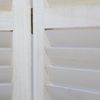 3 fach Paravent Raumteiler Holz Trennwand spanische Wand Sichtschutz weiß Bild 5