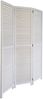 3 fach Paravent Raumteiler Holz Trennwand spanische Wand Sichtschutz weiß Bild 3