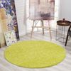 BlingBin Hochflor-Teppich Grasgrüner runder Teppich weicher Flor 120 cm Teppich Kinderzimmer, runden, Höhe: 35 mm, flauschige Matte mit rutschfester Gummi-Rückseite, maschinenwaschbar Bild 4