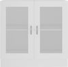 vidaXL Vitrinenschrank Weiß 82,5x30,5x80 cm Holzwerkstoff 802741 Bild 5