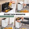 eluno Biomülleimer 6L mit Kohlefilter, Hängen & Stellen, Komposteimer matt weiß Bild 3