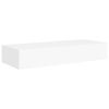 vidaXL Wandregal mit Schublade Weiß 60x23,5x10 cm MDF 330255 Bild 2