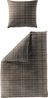 Bettwäsche Bierbaum Biber 4143-80 braun natur kariert 135x200 Bild 5
