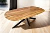Esszimmertisch Oval 220x100cm Akazienholz massiv natur Spider-Gestell schwarz RAMA 136983614 Bild 2