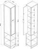 Hochschrank Namsskogan 160x24x30cm Walnussoptik [en. casa] Bild 2