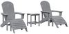 vidaXL Gartenstuhl 3 pcs Hellgrau Polyethylen 3335849 Bild 3