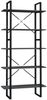 vidaXL Bücherregal 5 Fächer Grau 80x30x175 cm Massivholz Kiefer 3081995 Bild 2