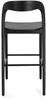 Barhocker Miley aus Teakholz, Schwarz, 48 x 51 x 102 cm Bild 4