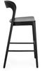 Barhocker Miley aus Teakholz, Schwarz, 48 x 51 x 102 cm Bild 2