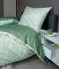 Janine Mako Satin Bettwäsche 2 teilig Bettbezug 155x200 cm Kopfkissenbezug 80x80 cm J.D. 87053-06 jade waldgrün Bild 5