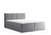 MEBLINI Boxspringbett ELIZABETH 180x200 cm mit Bettkasten - H3B/Grau Samt Polsterbett - Doppelbett mit Topper & Bonellfederkern-Matratze Bild 2
