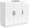 vidaXL Sideboard Hochglanz Weiß 89 x 34,5 x 77 cm Holzwerkstoff 895339 Bild 3