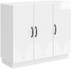vidaXL Sideboard Hochglanz Weiß 89 x 34,5 x 77 cm Holzwerkstoff 895339 Bild 2