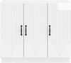 vidaXL Sideboard Hochglanz Weiß 89 x 34,5 x 77 cm Holzwerkstoff 895339 Bild 5