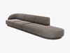 Micadoni Sofa Miley 4-Sitzer Rechts Chenille Haga Grau Bild 2