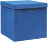 vidaXL Aufbewahrungsboxen mit Deckeln 4 Stk. Blau 32x32x32 cm Stoff 288338 Bild 2