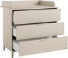 YUNY by PAIDI Wickelkommode SISTER LOU mit abnehmbarem Aufsatz und 3 Schubladen, Kommode in Beige, 95 cm Breite, geprüfte Sicherheit, Soft-Close Bild 4