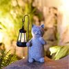 TUWENA LED Solarleuchte Katze Gartenfiguren mit Solar Laterne, Wasserdicht Solarlampe Figur, Für Balkon Garten Deko, für Frauen, Muttertagsgeschenk, Mama Geschenk Bild 5