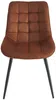 Vente-unique - OLLUA Stuhl StoffSamt Rot - B 60 cm x H 87 cm x L 49,5 cm Bild 3