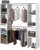 Parisot Kleiderschrank Combi in weiß 176 cm Bild 3