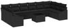 vidaXL Gartensofa-set mit Speicher Schwarz Poly-Rattan 3355582 Bild 2