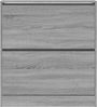 vidaXL Schuhschrank Grau Sonoma 80x21x87,5 cm Holzwerkstoff 839922 Bild 5