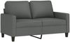 vidaXL 2-tlg. Sofagarnitur mit Kissen Dunkelgrau Stoff 3201445 Bild 3