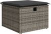 vidaXL 5-tlg. Garten-Sofagarnitur mit Kissen Grau Poly Rattan 3325366 Bild 5