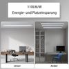 ZMH Feuchtraumleuchte LED 120CM Werkstattlampe - 36W 3960LM Deckenlampe IP65 Wasserfest Kellerlampe Neutralweiß 4000K Leuchtstoffröhre für Garage Werkstatt Feuchtraum Küche Warenhaus Büro Bad Bild 3