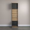 Vitrine Norris in grau und Eiche Evoke 51 x 205 cm Bild 4