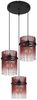 LED Pendelleuchte, Metall, Glas Rot, 3-Flammig Bild 5