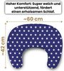 Amilian Stillkissen Lagerungskissen - Seitenschläferkissen - Stillkissen klein, Schwangerschaftskissen zum Schlafen, pregnancy pillow mit Füllung (60x42 cm), für Mütter und Babys Bild 3