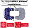 Amilian Stillkissen Lagerungskissen - Seitenschläferkissen - Stillkissen klein, Schwangerschaftskissen zum Schlafen, pregnancy pillow mit Füllung (60x42 cm), für Mütter und Babys Bild 4
