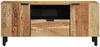 vidaXL TV-Schränk mit Regal Braun 105 x 33 x 46 cm Massivholz Mango 4017770 Bild 4