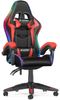 BIGZZIA Gaming-Stuhl mit LED - Gaming Chair Gamer Stühle RGB Licht, Beleuchtung Computerstuhl Höhenverstellbar Ergonomisch Bürostuhl Bild 4