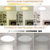 LMaxhome LED Deckenleuchte Dimmbar Deckenlampe RGB Farbwechsel mit Fernbedienung Ultra Dünn Rund, 1 St, 24W, 3000K/4000K/6000K, Nachtlicht für Kinderzimmer Schlafzimmer Küche Bild 4