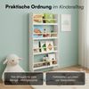 Bellabino 'Tista' Wandregal für Kinder, weiß, 100x60x10 cm, Holz, Kinderbücherregal mit 4 Ablagen Bild 5