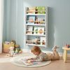 Bellabino 'Tista' Wandregal für Kinder, weiß, 100x60x10 cm, Holz, Kinderbücherregal mit 4 Ablagen Bild 3