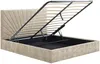 Vente-unique - RIBIOLA Bett Stoff Beige - B 203 cm x H 110 cm x L 148 cm Bild 5