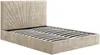Vente-unique - RIBIOLA Bett Stoff Beige - B 203 cm x H 110 cm x L 148 cm Bild 3