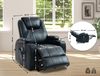 CLP Sessel Galena mit Massagefunktion,schwarz Kunstleder Bild 2
