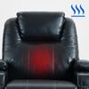CLP Sessel Galena mit Massagefunktion,schwarz Kunstleder Bild 4