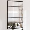 Wandspiegel, Badspiegel 3 Stk. Schwarz 100x60 cm Metall de6850 Bild 2