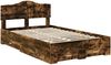 vidaXL Bettrahmen Geräucherte Eiche 120 x 200 cm Holzwerkstoff 3413215 Bild 4