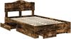 vidaXL Bettrahmen Geräucherte Eiche 120 x 200 cm Holzwerkstoff 3413215 Bild 5