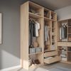 Kleiderschrank Elmo Sonoma 80x40 cm 2er Set Vicco Bild 5