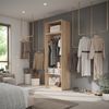 Kleiderschrank Elmo Sonoma 80x40 cm 2er Set Vicco Bild 3