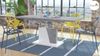 Mazzoni Couchtisch Grand Noir Beton / Weiß stufenlos höhenverstellbar ausziehbar 120-180, Funktionstisch, Wohnzimmertisch, Tisch, Esstisch, Sofatisch Bild 3