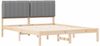 vidaXL Bettgestell mit gepolstertem Kopfteil Hellgrau 160 x 200 cm 878034 Bild 4
